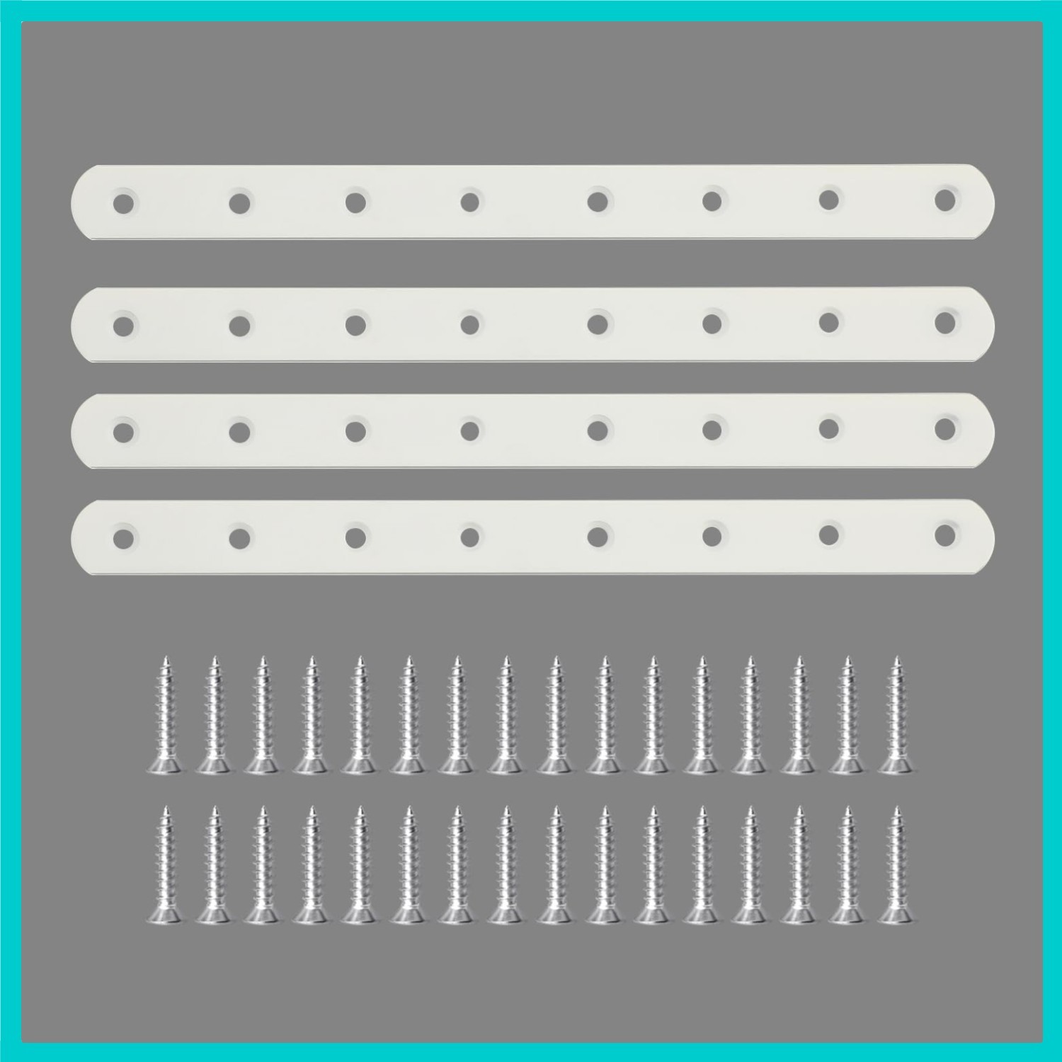 Elegant 12-Inch White Stainless Steel Flat Plates for Home Furniture Repairs