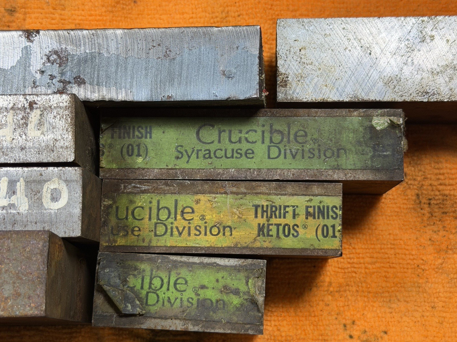 32 lb Tool Steel Scrap Lot – O1 Crucible Ketos A2 4140 4130 Knife Making Drops