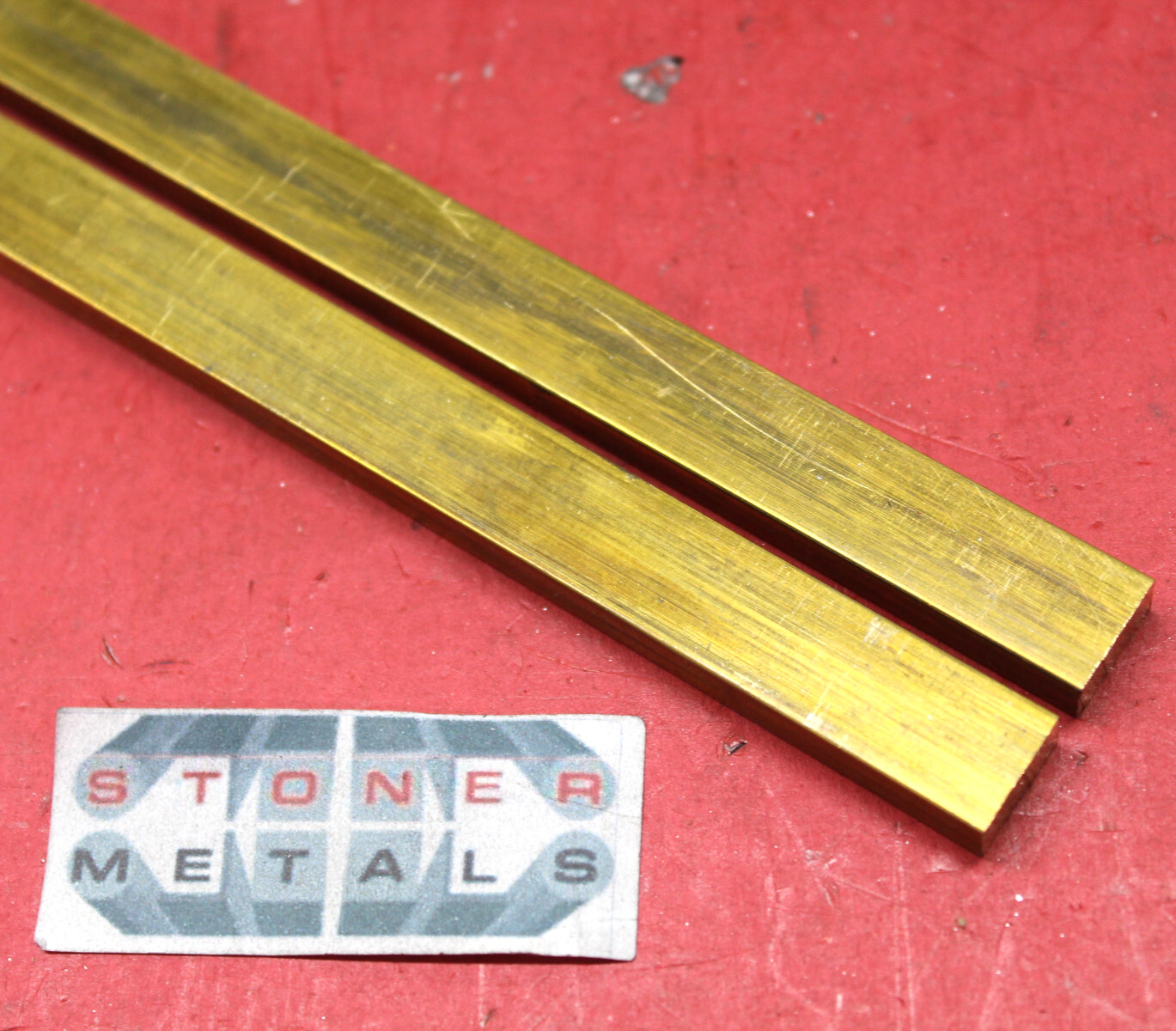 2 Pieces 1/4″ x 1″ C360 BRASS FLAT BAR 10″ long Solid Mill Bar Stock H02 Cut New