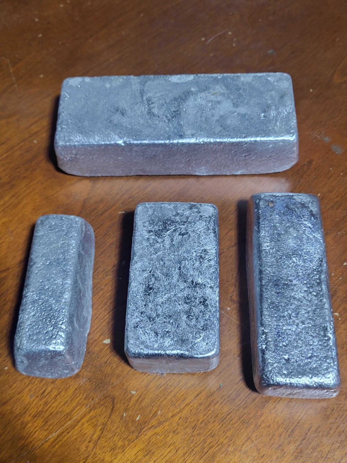 5+ Pounds Hand Poured Aluminum Ingots for crafting