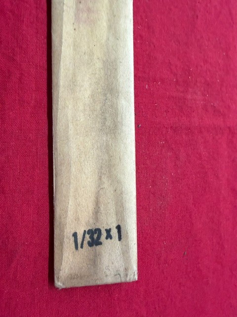Starrett 1/32 x 1 x 18″ No. 496 Oil Hardening Ground Flat Stock – Rust – Old