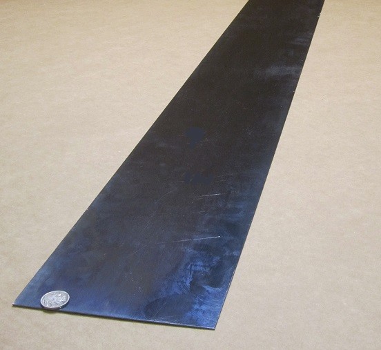 Blue Tempered Spring Steel Shim 0.020″ Thick x 6.00″ Width x 50″ Length