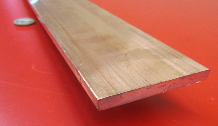 110 Copper Bar H02, 1/4″ Thick x 2.50″ Wide x 6 Ft Length