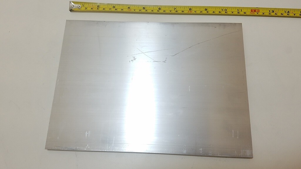6061 Aluminum Flat Bar, 3/8″ x 8″ x 11″ long, Solid Stock, Plate, Machining