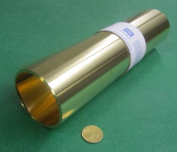 260 Brass Shim Sheet 0.005″ Thick x 12.00″ Wide x 120″ Length