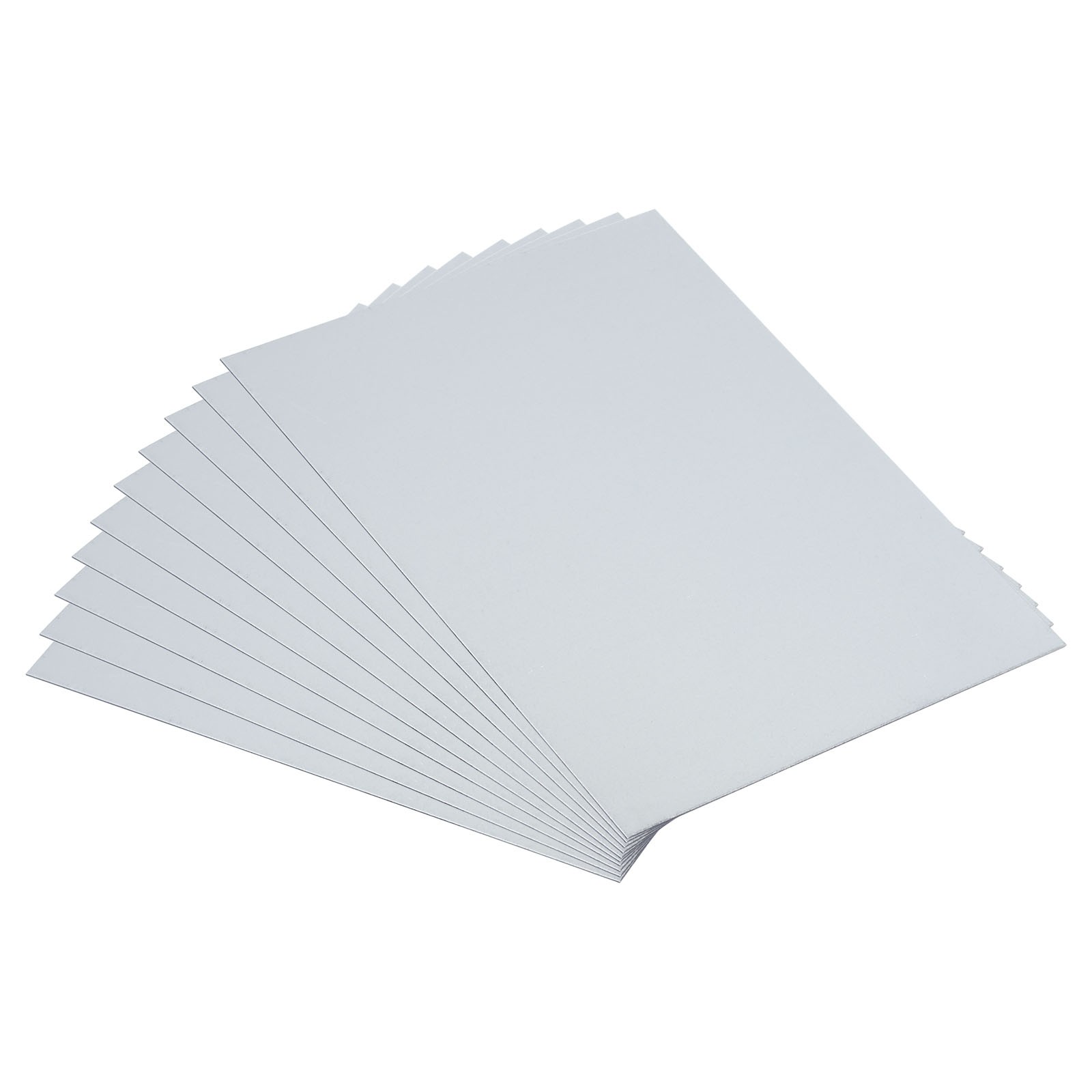 10pcs Galvanized Steel Sheet, 10x8cm Metal Sheet Plate Panels 0.5mm Thick