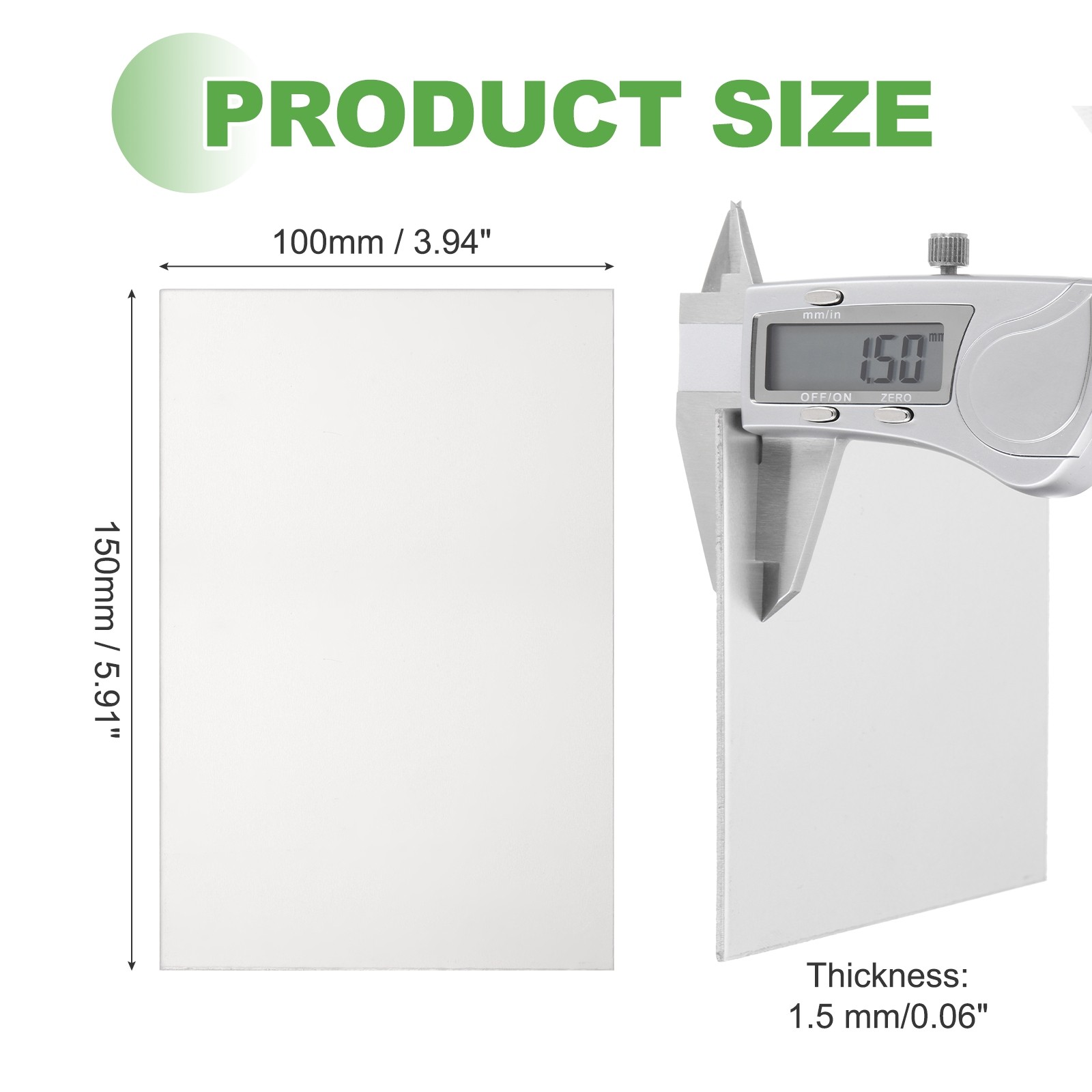 Pure Grade TA1 Titanium Plate Sheet, 150x100x1.5mm Titanium Metal Sheet