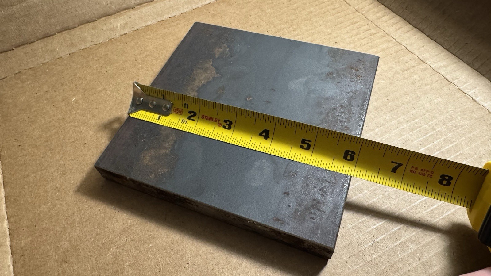 0.75 x 6 x 6 A36 Steel – Reclaimed Hot Rolled Make Offer Great For Blacksmithing