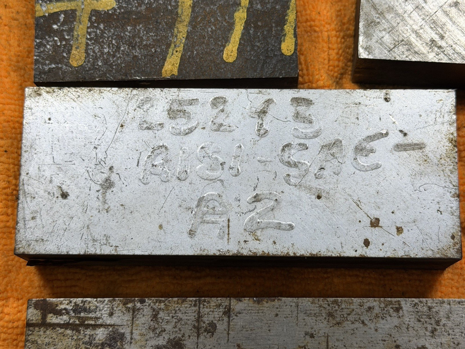 32 lb Tool Steel Scrap Lot – O1 Crucible Ketos A2 4140 4130 Knife Making Drops