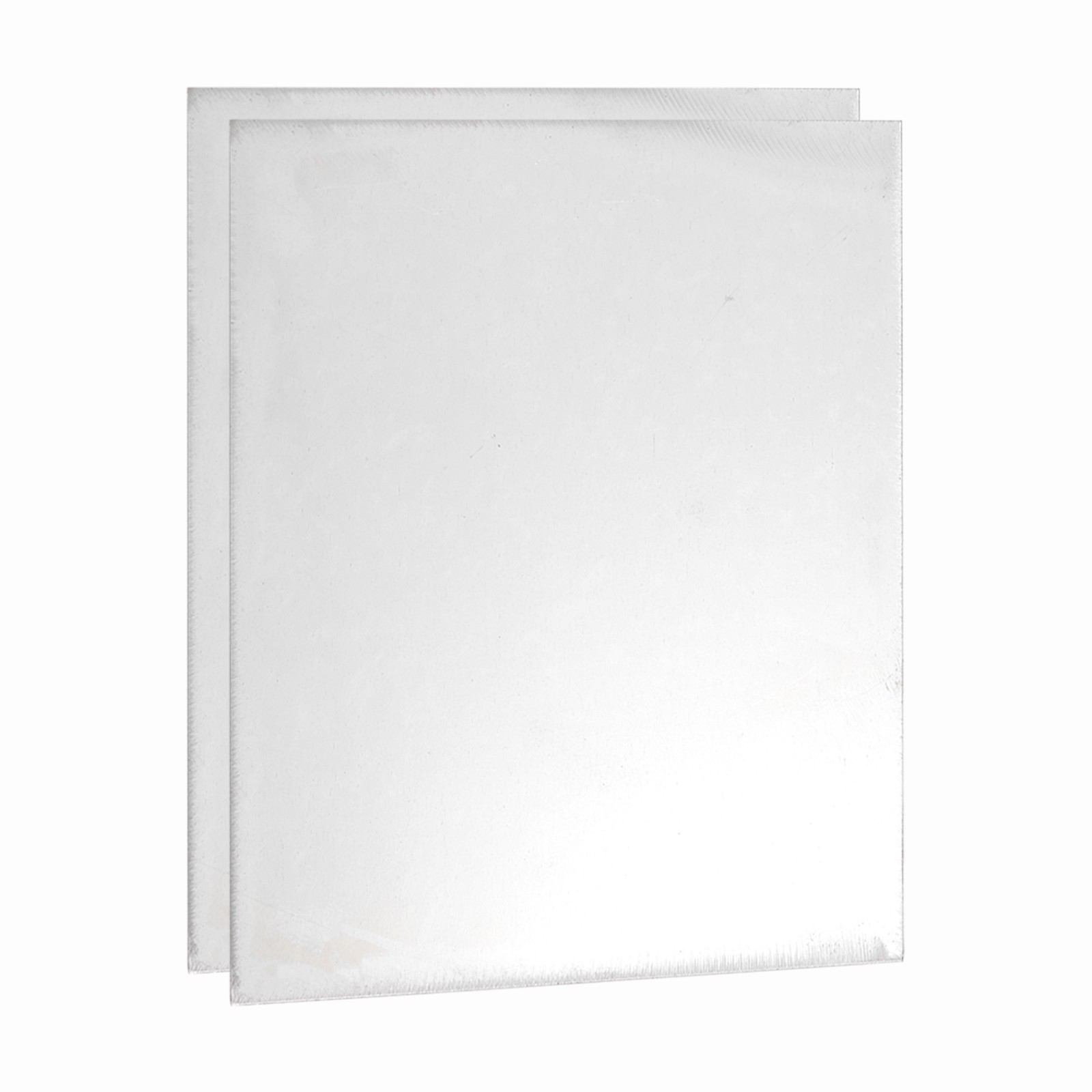 2 Pcs 3/64″ Hot Rolled Steel Sheets, 12″ x 8″ Steel Plate Base, Silver