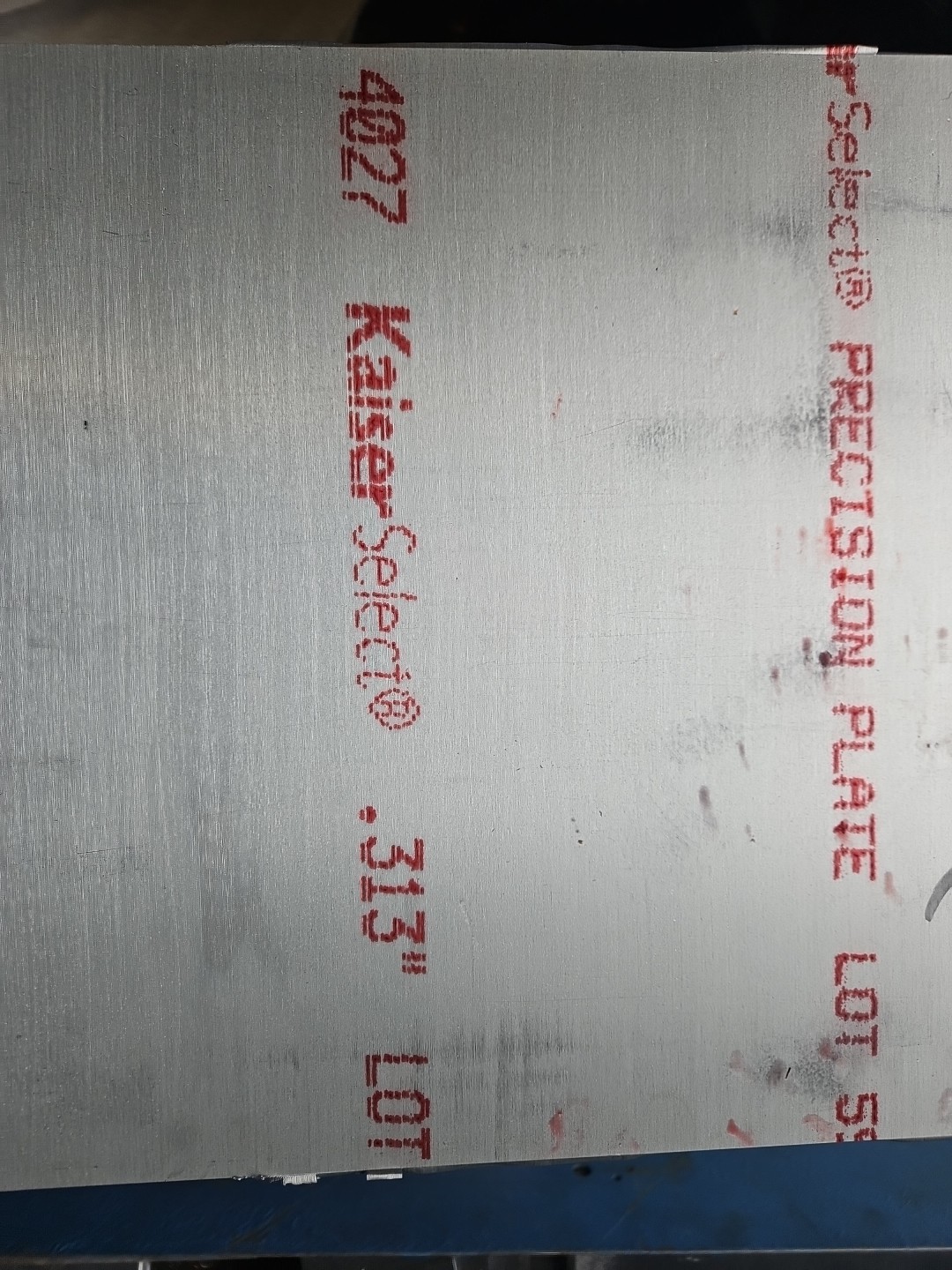 Aluminum plate 6061-T651 5/16” X 17-3/16” X 13-11/16″ Made In USA