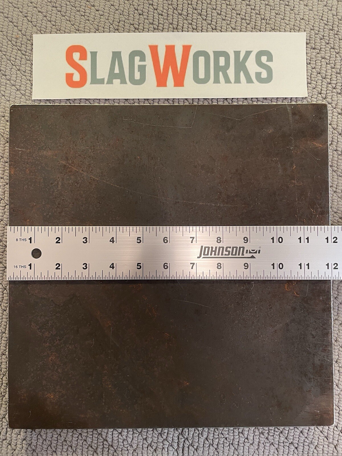1/8x12x12 inch steel plate 12”x12” A36 Hot Roll Flat .125″ Thick