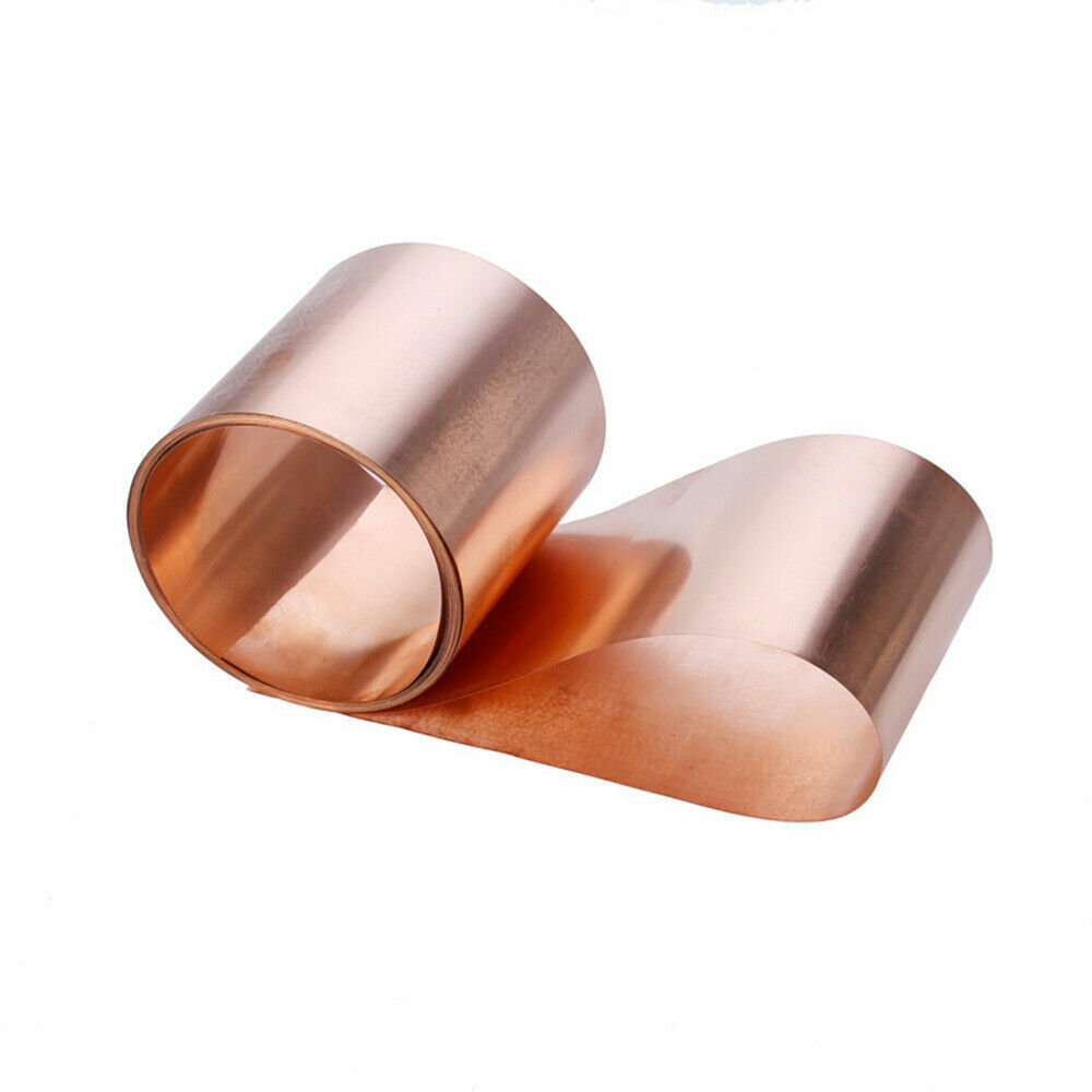1pc 0.3mm x 100mm x 1000mm 99.9% Pure Copper T2 Cu Metal Sheet Foil Plate Strip