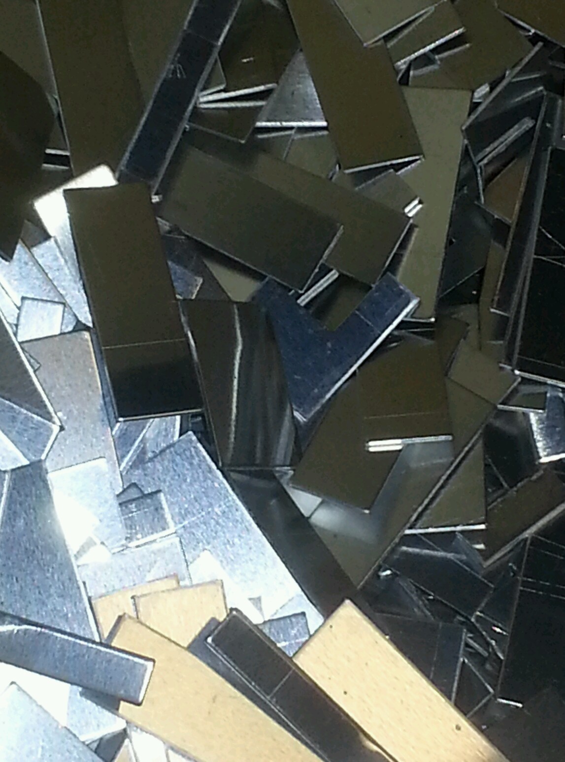 Aluminum welding 200+ pieces shiny metal pieces .040 18 ga thick art craft