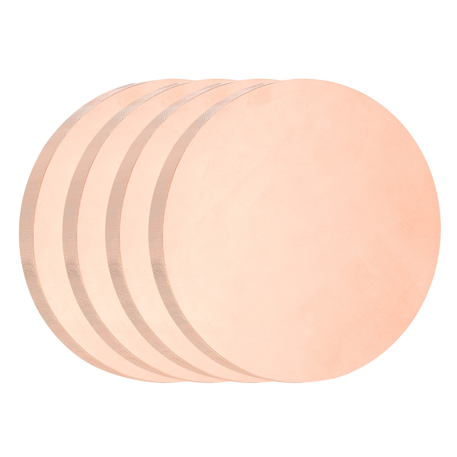 4 Pcs 0.12″ Thick 1″ Dia Copper Round Plate C1100 Pure Copper Sheet