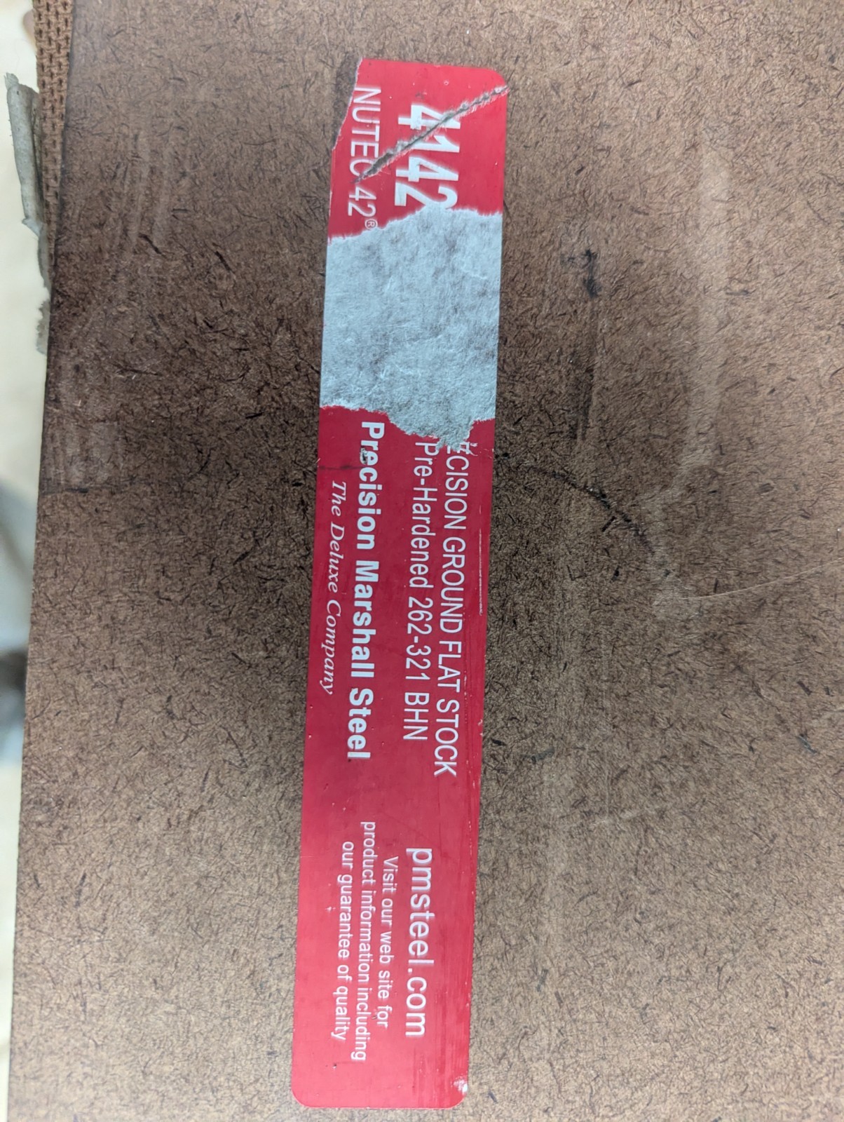 1/2″ x 5″ x 8″ NUTEC 42 PRECISION GROUND 4142 FLAT STOCK PRE HARD