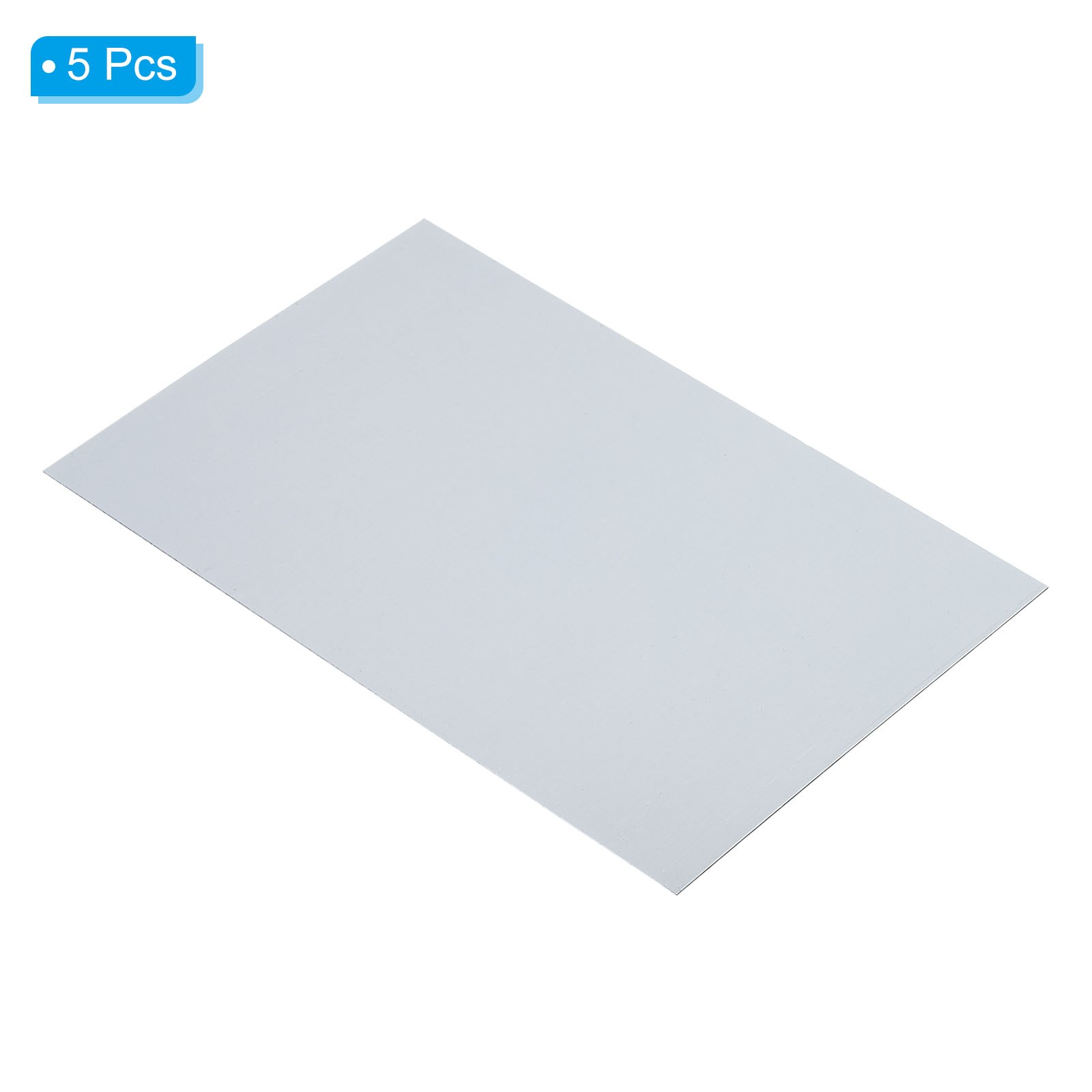 5pcs Galvanized Steel Sheet, 15x10cm Metal Sheet Plate Panels 0.5mm Thick