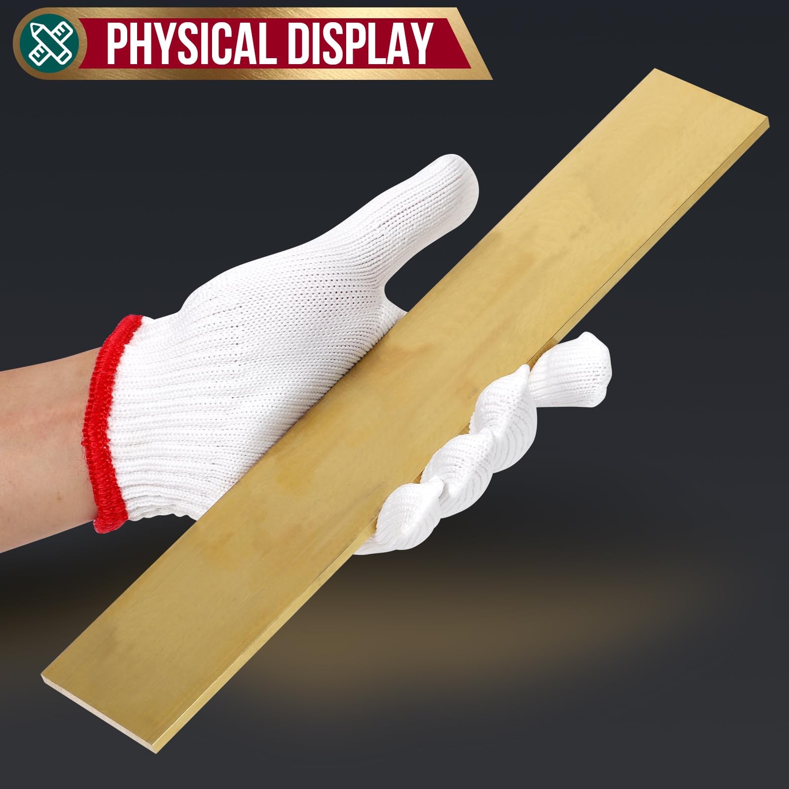 1 PCS Brass Flat Bar Blank 3/16×2 Inch 12 Inch Long Solid C360 Mill Stock