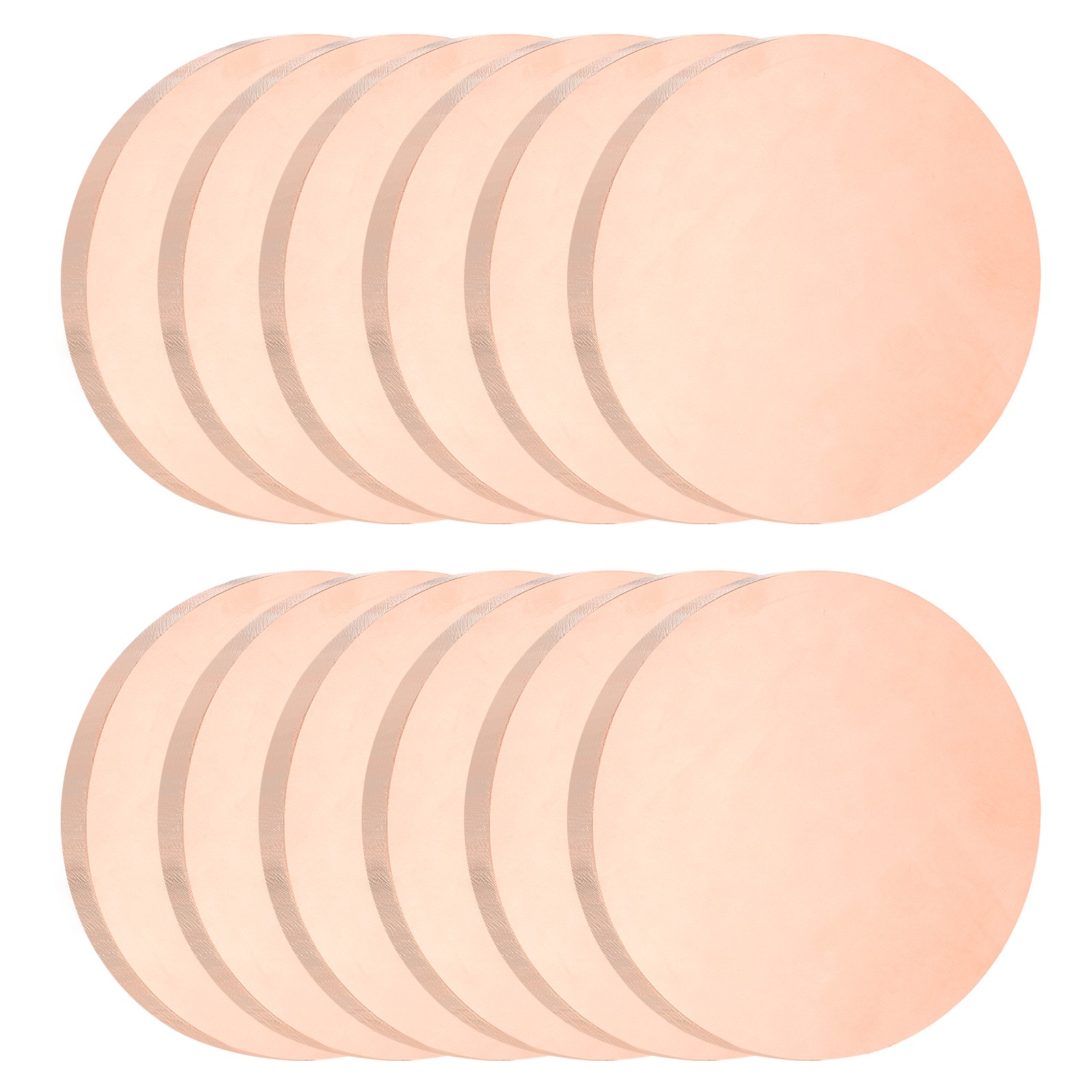 12Pcs 0.03″ Thick 0.6″ Dia C1100 Pure Copper Sheet INDUSTRIAL Copper Round Plate