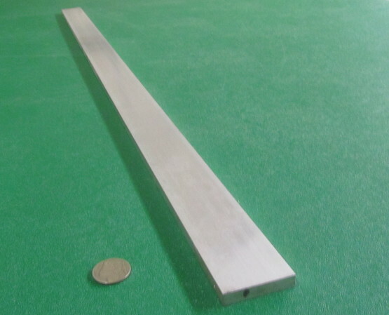 6061 T6 Metric Aluminum Bar, 8mm Thick x 40mm Wide x 3 Ft Length