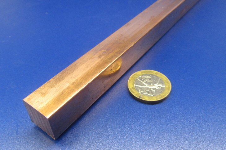 110 Copper Square Bar 1/2 Hard, 5/8″ Thick x 5/8″ Wide x 6 Ft Length