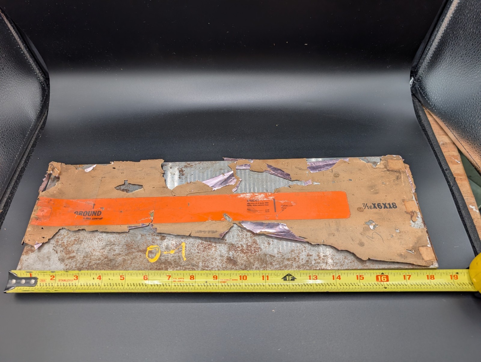 NOS Vintage Oil Hardening Precision Ground Flat Stock 7/16″ X 6″ X 18″ Type O1
