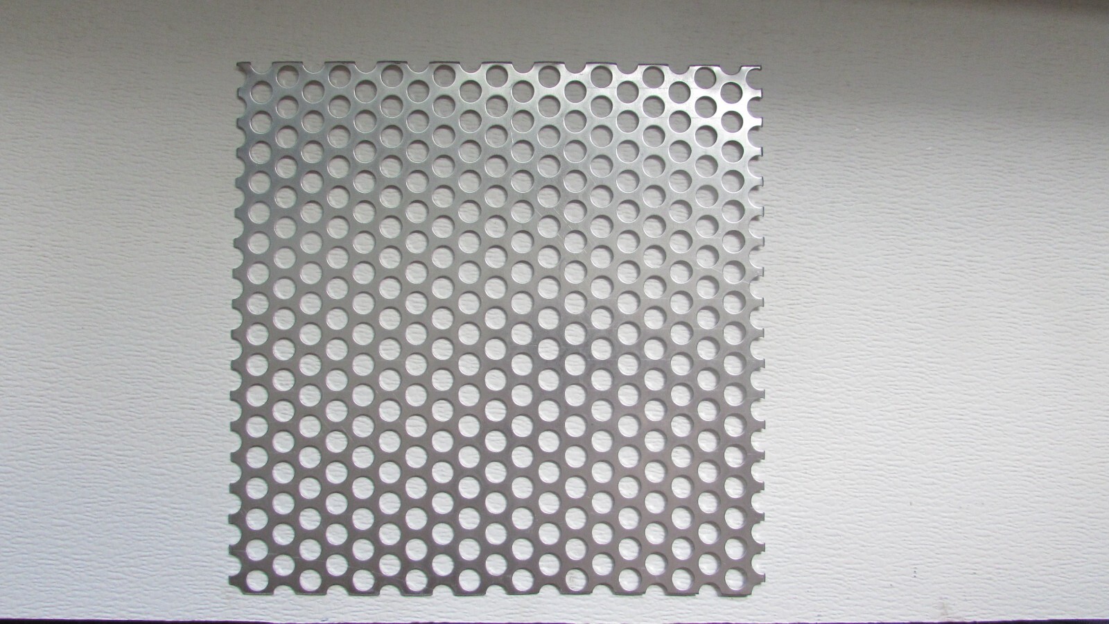 1/2″ HOLE ALUMINUM PERFORATED METAL–12″ X 12″