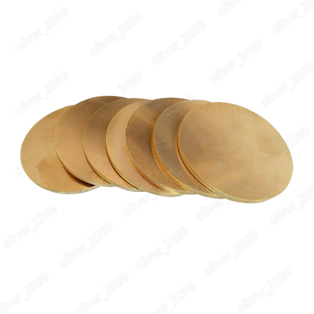 Brass Metal Sheet Round Brass Sheet Solid Brass Disc Yellow Metal Select Size