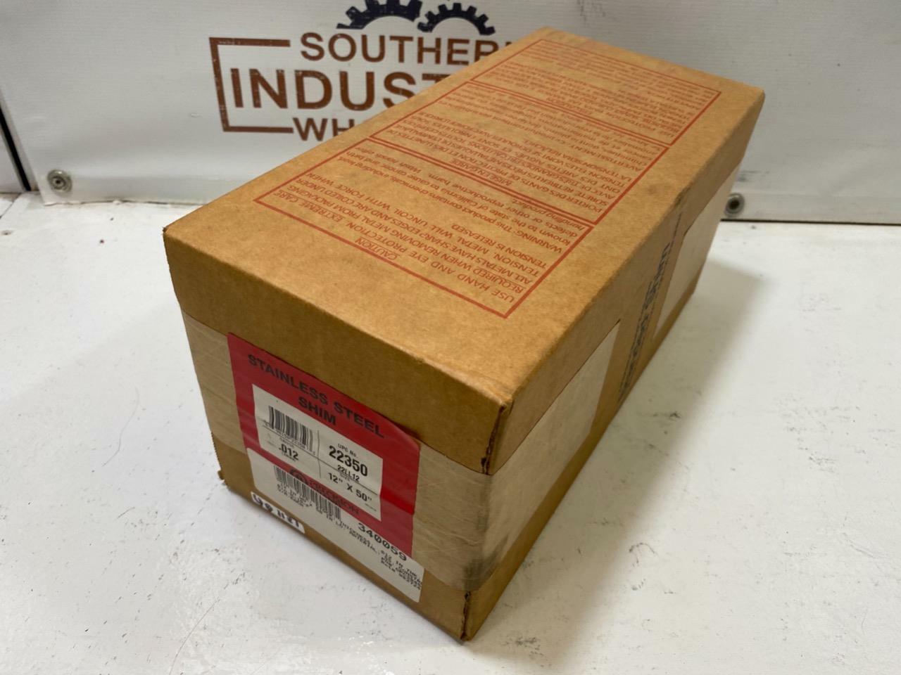 Precision 22350 Shim Stainless Steel 12″ x 50″ 0.012 Gauge