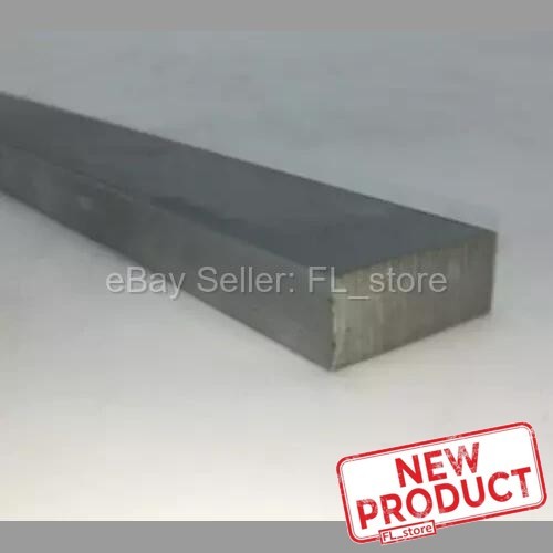Aluminum Flat Bar Stock 1/2″ Thick x 1″ Wide x 6 Feet Long Unpolished Finish