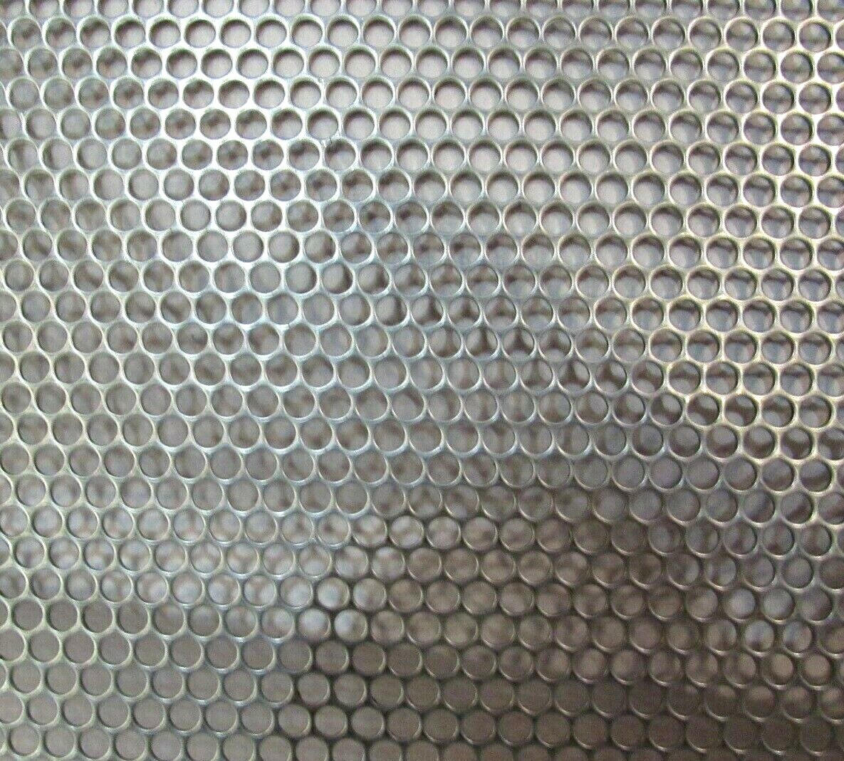 = 5/32″ HOLES-20 GAUGE- 304 STAINLESS STEEL PERFORATED SHEET 12″ X 12″=