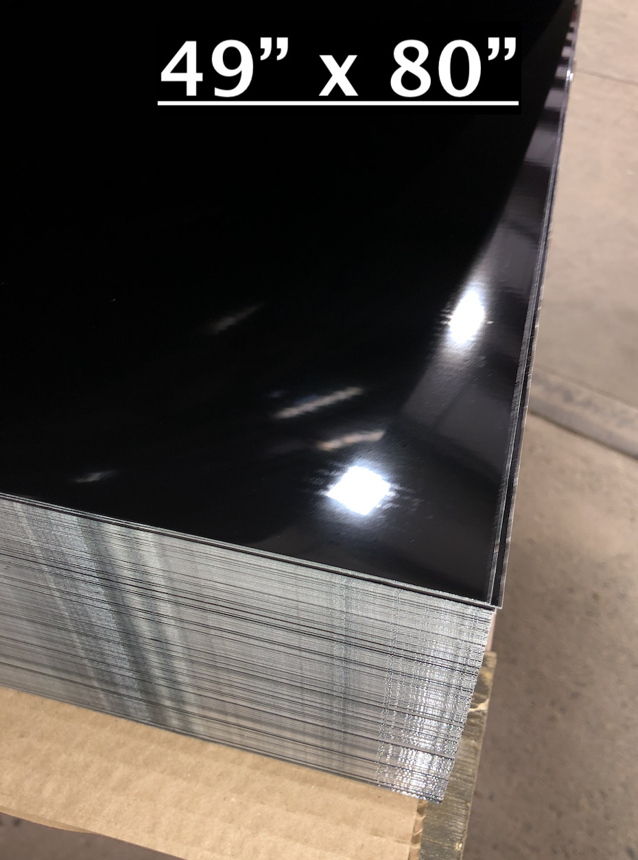 49″ x 80″ Black Aluminum Sheet, Flat .030” Thick – Cargo Trailer Repair, Etc.