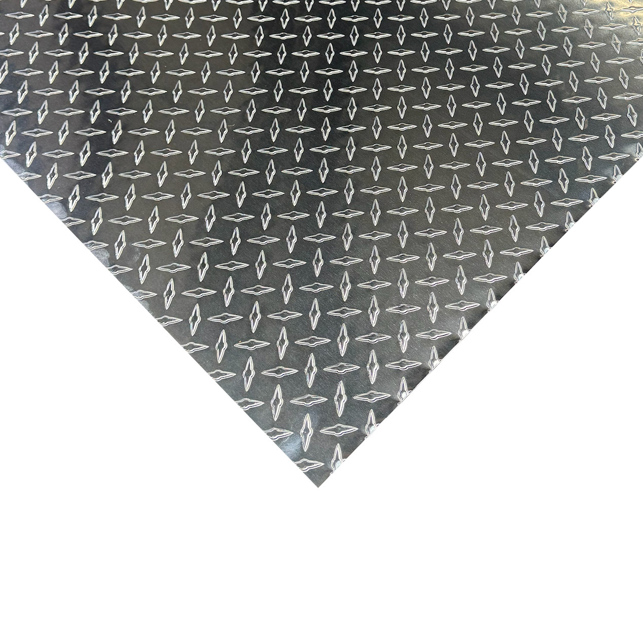 4′ x 8′ Aluminum Diamond Plate Sheet .025” Thick (1/40th) Embossed, Polished