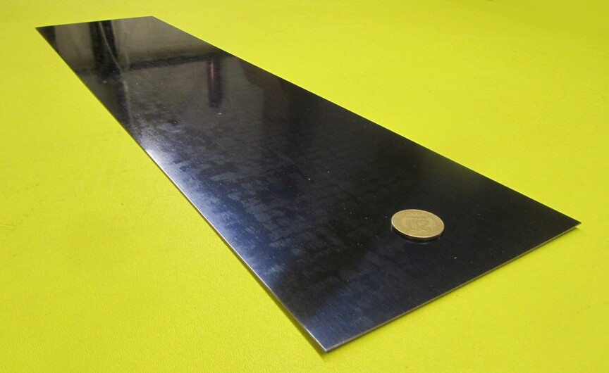 1095 Hard Blue Tempered Spring Steel Shim Stock .016″ x 6.0″ Wide x 25″ Length