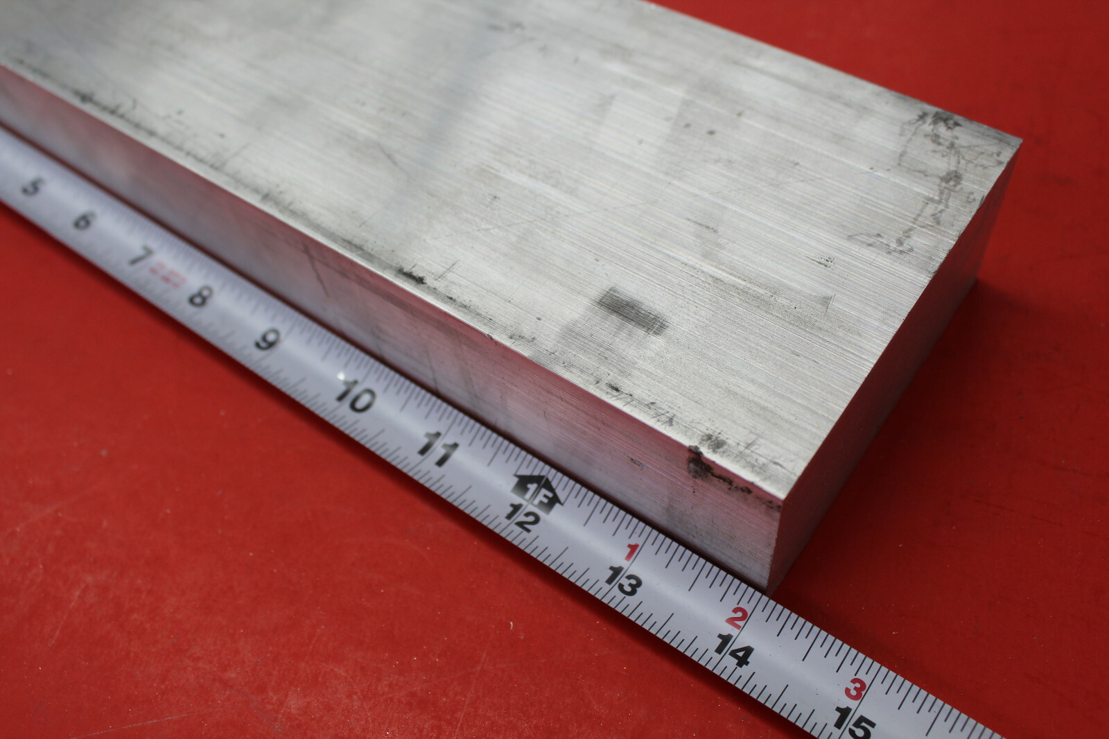1-1/2″ X 4″ ALUMINUM 6061 FLAT BAR 14″ long T6511 Solid Extruded Mill Stock