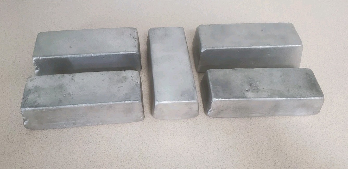 Aluminum Ingots For Casting (Hand poured) 8.6 Pounds