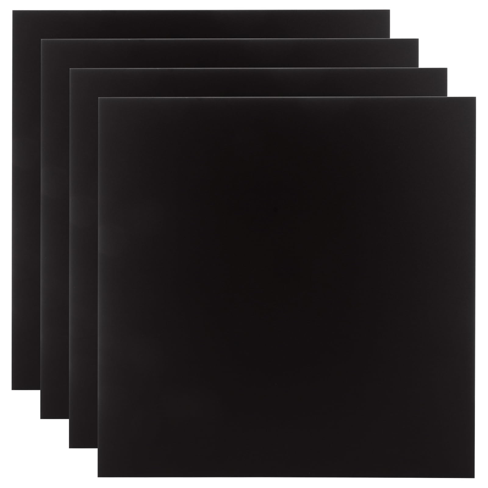 4 PCS 12x12x1/32 Inch Anodized Aluminum Sheet Black Engraving Blanks 0.8MM