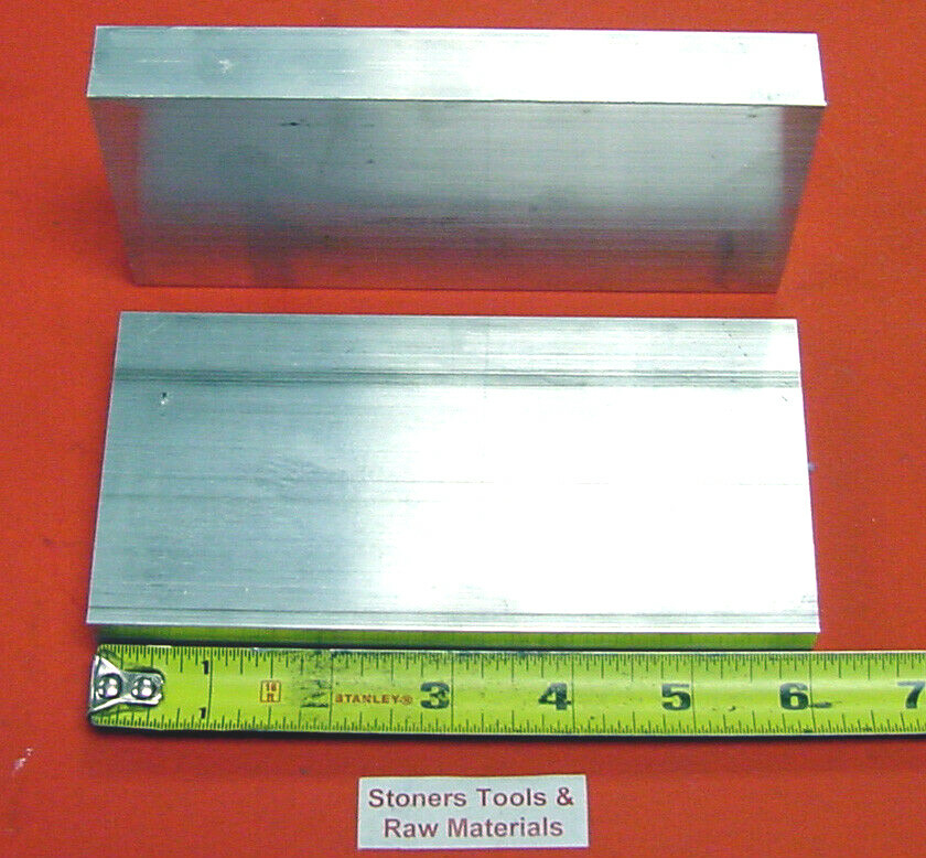 2 Pieces 1/2″x 4″ ALUMINUM 6061 T6511 FLAT BAR 6″ long Solid Extruded Mill Stock