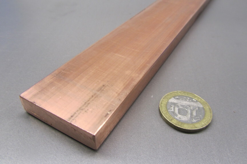 110 Copper Bar 1/2 Hard, 3/8″ Thick x 1 1/2″ Wide x 6 Ft Length
