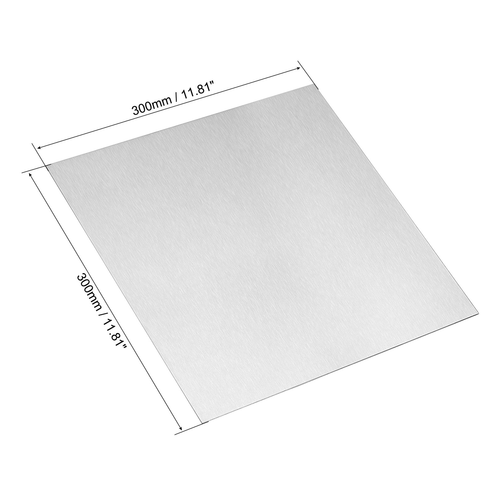 Aluminum Sheet 300mm x 300mm x 1mm Thickness 6061 T6 Aluminum Plate