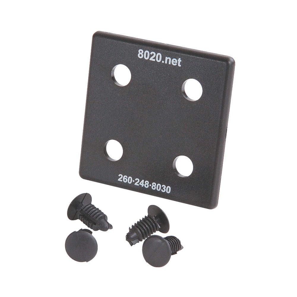 80/20 2050-2 End Cap,3 inx3/16 inx3 in,PK2 5JRG1
