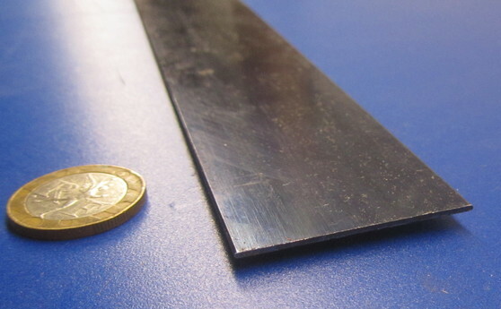 1095 Hard Blue Tempered Spring Steel Shim 0.032″ Thick x 1.50″ Wide x 60″ Long