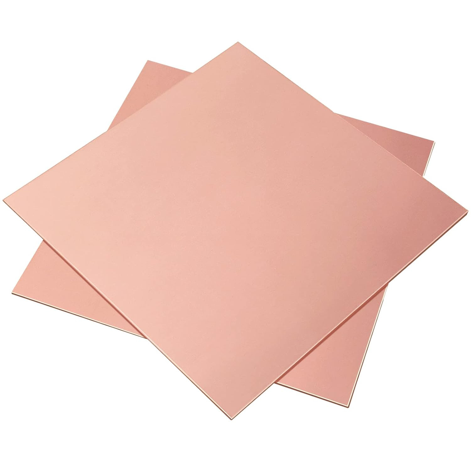 2 Pieces 99.9% Pure Copper Sheet, 4″ X 4″,18 Gauge(1Mm) Thickness, Film Attached