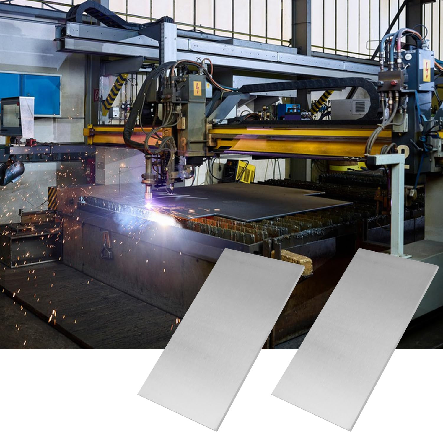 2 Pack 6″ X 12″ 6061 Aluminum Sheet, 1/4 Inch Thickness, Flat Plain Aluminums Pl