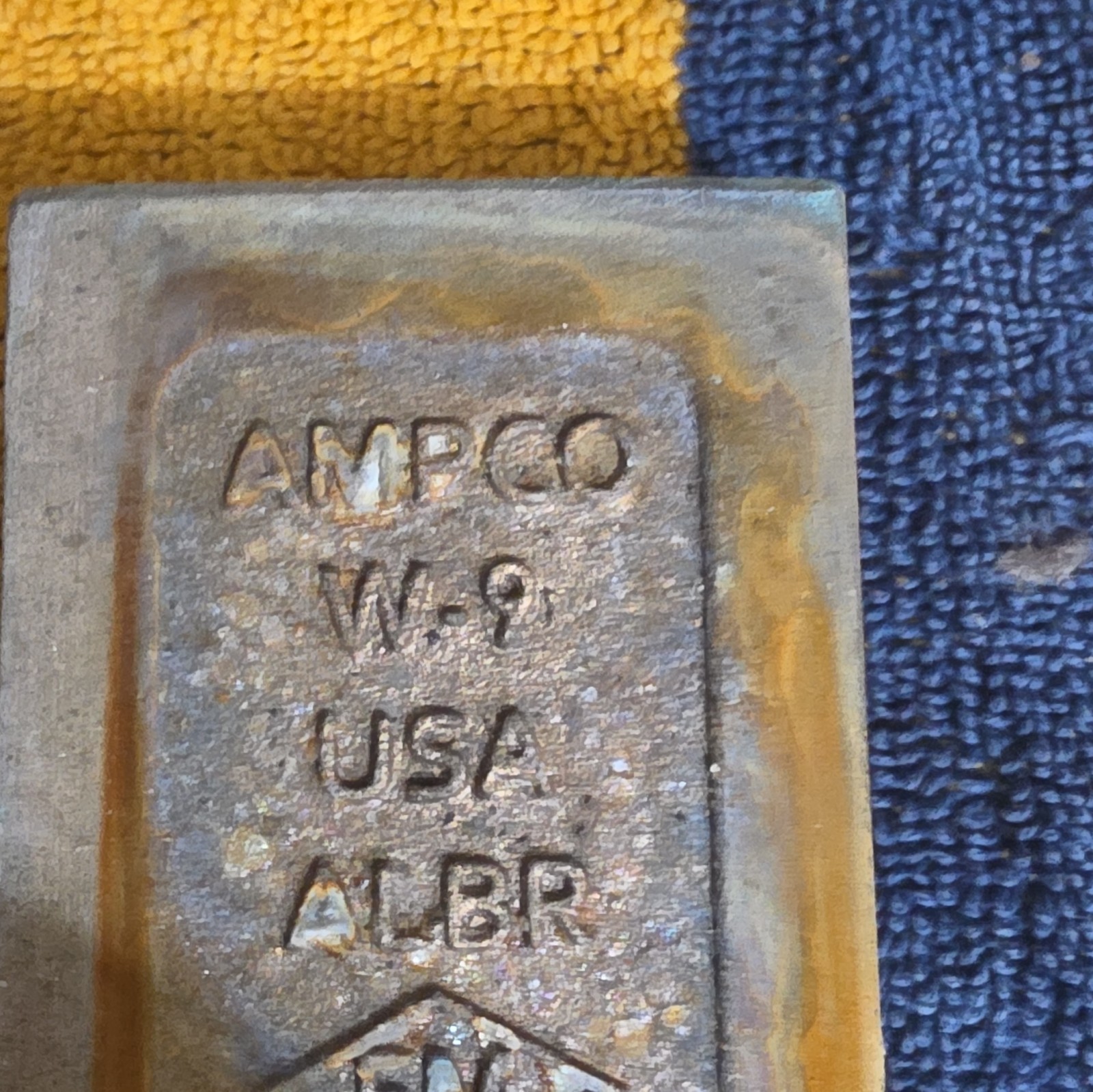 AMPCO W-9 Aluminum Bronze Flat Stock Bar 12 in x 2 in x 1/2 in