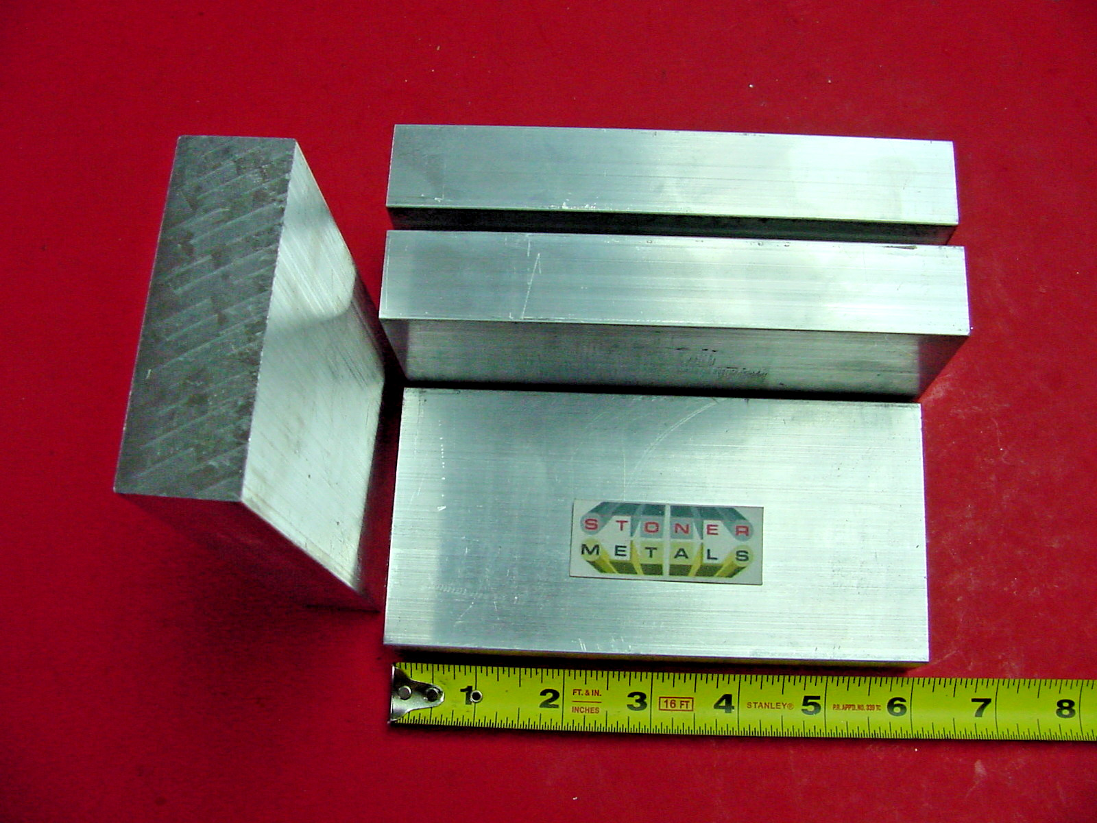 4 Pieces 1″ X 3″ ALUMINUM 6061 FLAT BAR 6″ long T6511 Solid Extruded Mill Stock