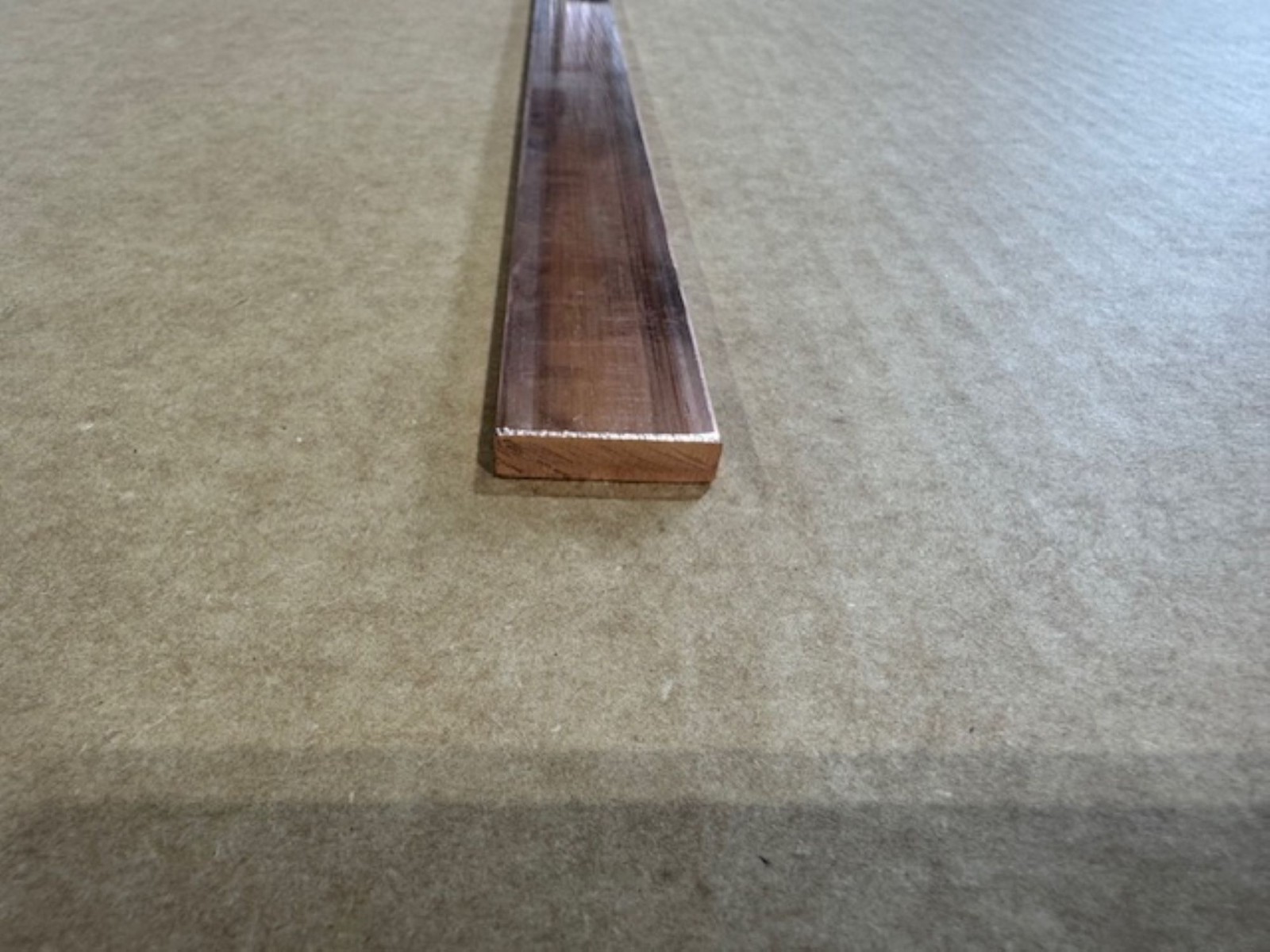 1/4″ x 1″ Copper 110 Flat Bar x 4 Inches Long