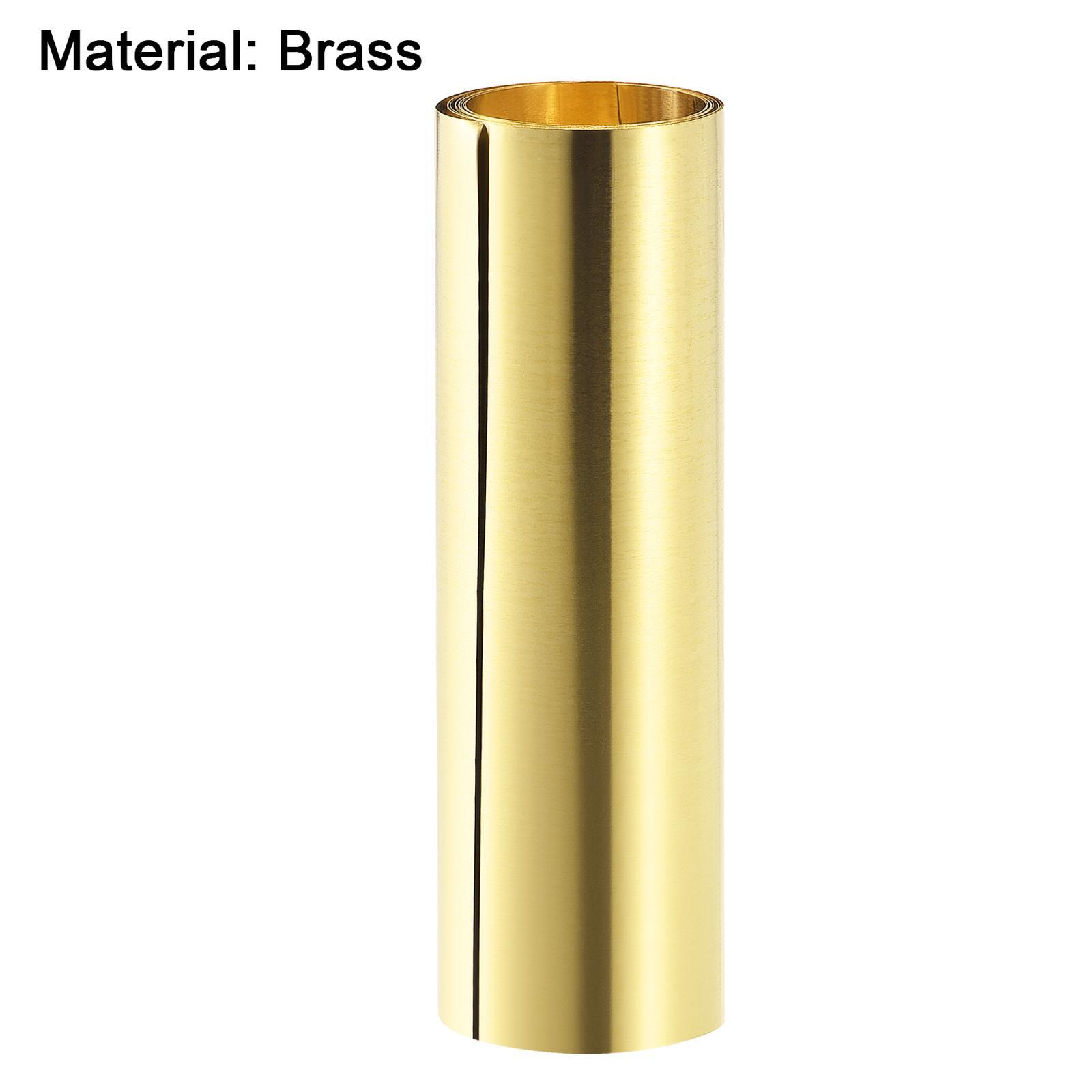 Brass Sheet Roll Metal Foil Plate 39.4“ x 7.9” x 0.004“