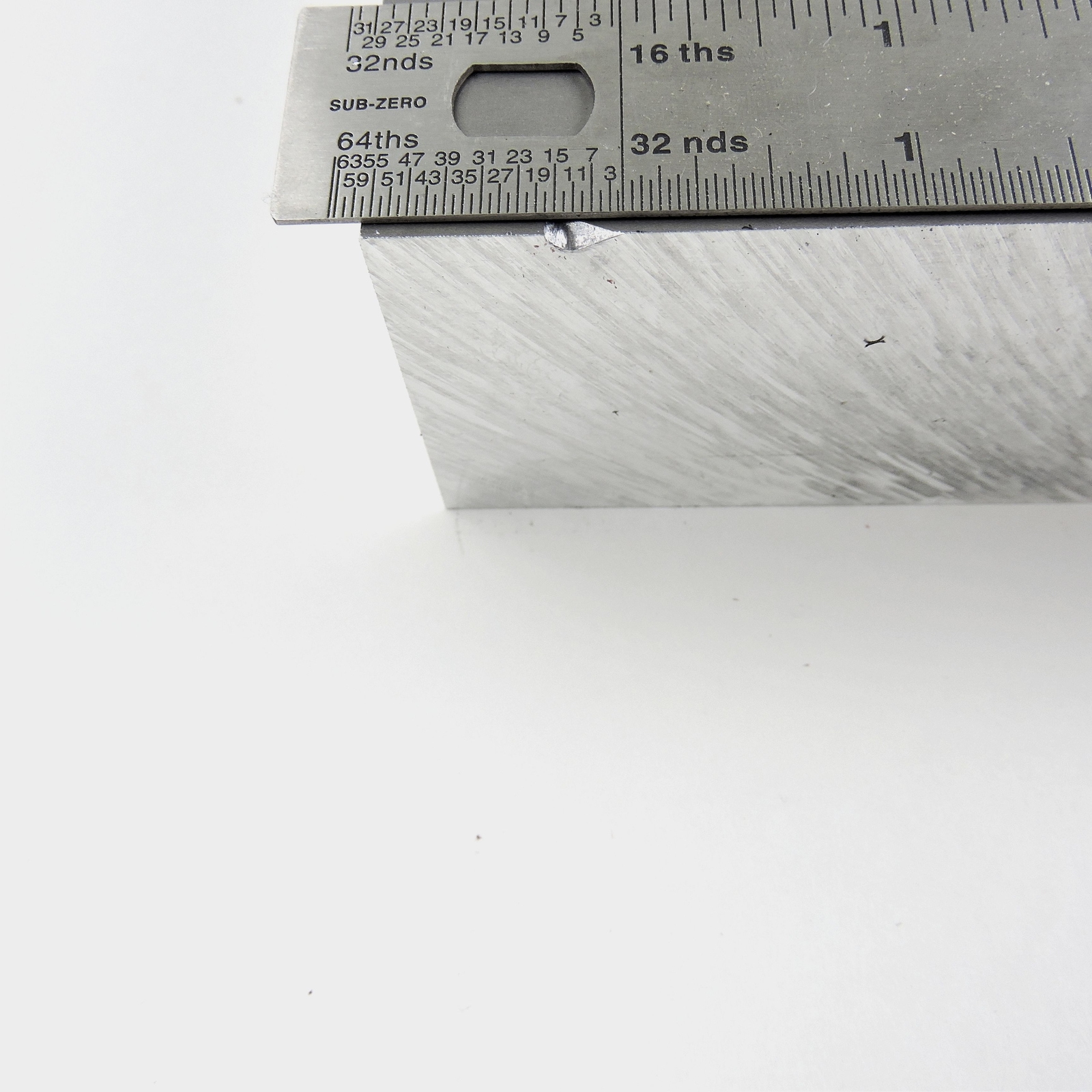.875″ thick 7/8 Aluminum 6061 PLATE 10.75″ x 19.875″ Long sku 137185*