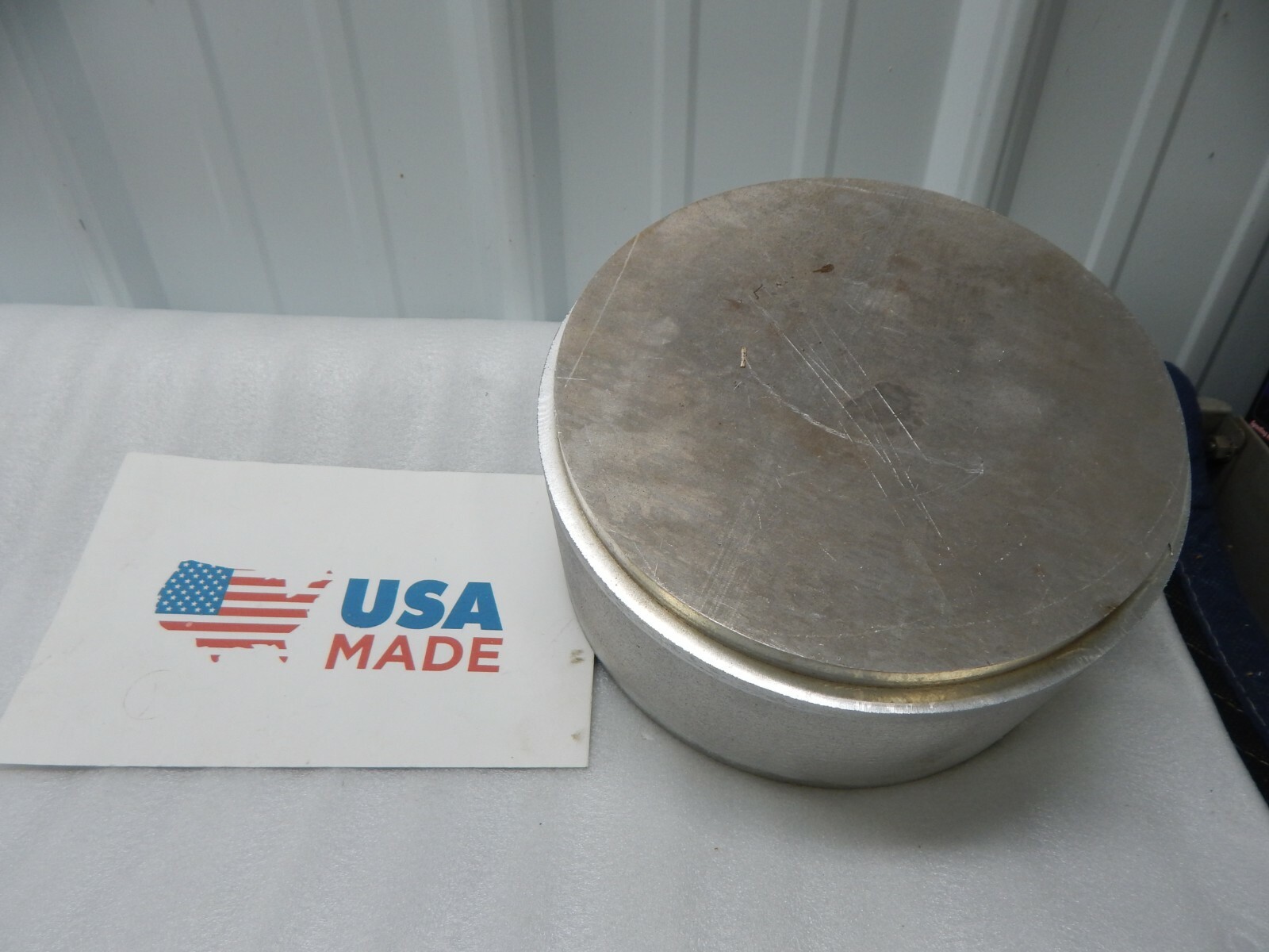 ALUMINUM ROUND STOCK machine shop rod bar flat plate 8.5” Diameter X 4″ Thick